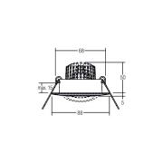 BRUMBERG BB13 inbouw dim2warm RC-dim nikkel mat