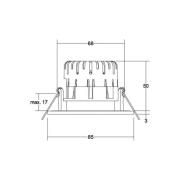 BRUMBERG BB20 IP65 inbouw RC driver rond nikkel