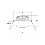 BRUMBERG BB35 inbouw RC-dim. driver rond wit