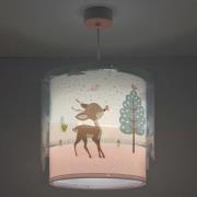 Hanglamp Loving Deer voor kinderen Dalber, motief hert