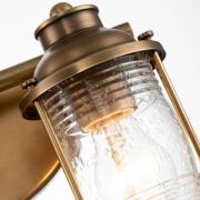 Badkamer wandlamp Ashland Bay, 2-lamps, messing