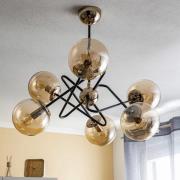 Virginia plafondlamp, 6-lamps, goud/zwart