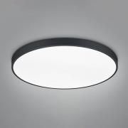 LED plafondlamp Waco, CCT, Ø 75 cm, matzwart