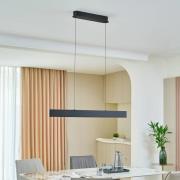 Lucande hanglamp Philine, 101 cm, zwart, ijzer