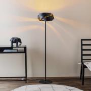 Vento vloerlamp, zwart, metaal, E27, Ø 40 cm