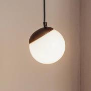 Hanglamp Sfera 1-lamp glas/metaal zwart