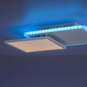 LED plafondlamp Arenda hoekig, RGB/CCT, zwenkbaar