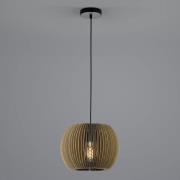 Layer hanglamp van karton, rond, 1-lamp