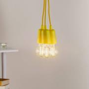 Hanglamp Brasil, geel, 3-lamps