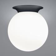 Blob plafondlamp, opalen glazen bolkap, Ø 25 cm