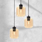 Hanglamp Sombra, amber, 3-lamps, rond