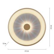 Vertigo LED plafondlamp, CCT, Ø 61,5 cm, messing