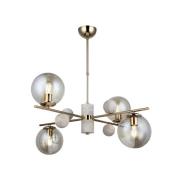 Kroonluchter Toppo, goud, 4-lamps