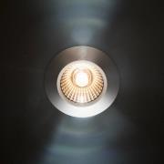 LED plafondinbouwspot Diled, Ø 6,7 cm, 3.000 K, staal