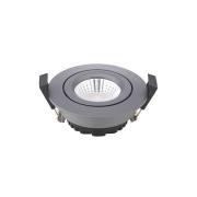 LED plafondinbouwspot Diled, Ø 8,5cm, 6 W, 3.000 K, antraciet