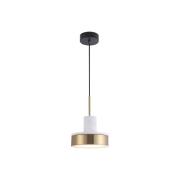 Lithos LED hanglamp, goud/wit