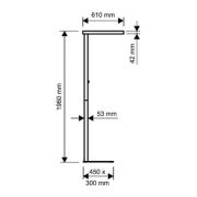 LED vloerlamp MAULjuvis, wit, voet