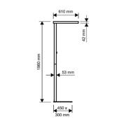 LED vloerlamp MAULjaval, zwart, standaard