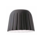 Plafondlamp Madame Gres keramiek 29 cm antraciet