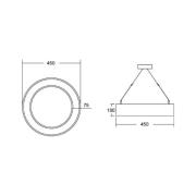 BRUMBERG Biro Circle Ring10 direct CA Ø 45 cm zwart 3000 K