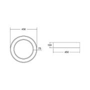 BRUMBERG Biro Cirkel Ring Plafond Ø 45 cm aan/uit wit 830