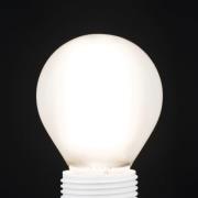 LED lamp E14 G45, mat, 6W, 2.700 K, 720 lm, dimbaar