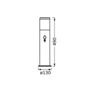 LEDVANCE Tuinpadverlichting Classic Ebro, donkergrijs, sensor