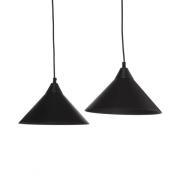 Hanglamp Ramo, 2-lamps, zwart