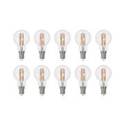 Arcchio LED filament lamp E14 G45, set van 10, 2700 K