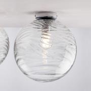 Plafondlamp Nereide, glas helder