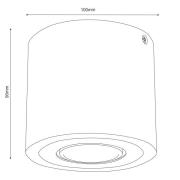 Envostar Ernest Downlight GU10 van hout, rond