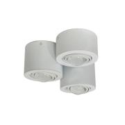 Lindby plafondspot Jyla, wit, 3.000 K, 3-lamps, lens, GX53