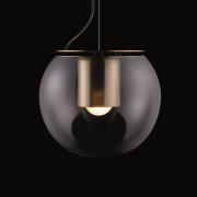 Oluce The Globe hanglamp, Ø 30 cm, goud/brons