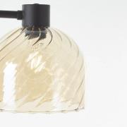Casto tafellamp, hoogte 54 cm, amber, glas/metaal