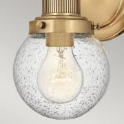 Badkamer wandlamp Poppy, 1-lamp, messing