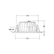 BRUMBERG LED inbouwdownlight Lydon Mini, wit, DALI, 4.000 K