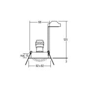 BRUMBERG inbouwspot Tirrel-S, GU10 fitting, mat wit