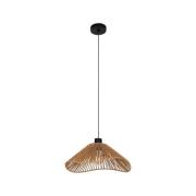 Lavister hanglamp, zwart/naturel, papier