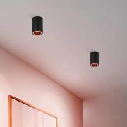LED plafondlamp Carosso-Z, zwart, CCT, RGB