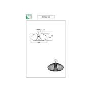 Fassa plafondlamp, zwart, Ø 60 cm, metaal