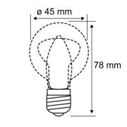 Paulmann E14 2,6W 825 LED druppellamp goud