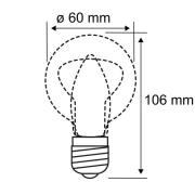 LED lamp E27 9W 2.700K mat, dimbaar