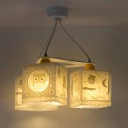 Hanglamp Good Night voor kinderen, 3-lamps