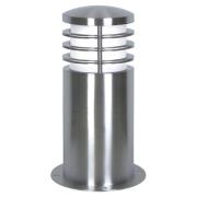 Sokkellamp Sandbanks, roestvrij staal, 24 cm hoog, E27, IP44