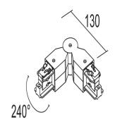 Ivela zwenkverbinding 3-fasensysteem LKM zwart