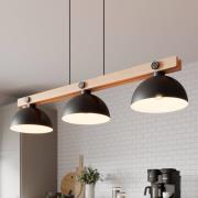 Envostar Stort hanglamp 3-lamps natuurlijk hout