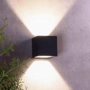 LED buitenwandlamp Jabbah, donkergrijs, Up