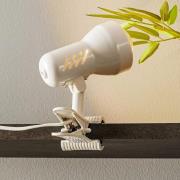 Klemlamp KD White met stekker, fitting E27