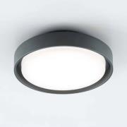 EVN LED buiten plafondlamp Tectum, antraciet, Ø 25 cm