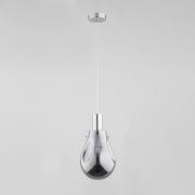 Hanglamp Tomber van glas, chroom